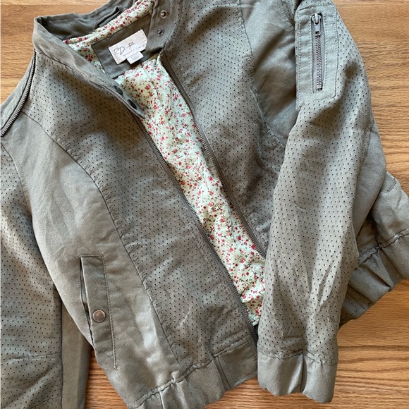 Suede-Like Bomber Jacket. Only worn a handful of times! - Picture 1 of 12